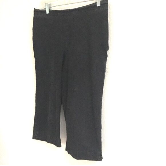 Alfred Dunner black pull-on grandma denim pants 10P - Picture 2 of 8